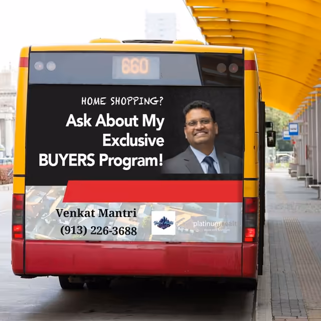 Bus ad for Venkat Mantri: Ask about my Exclusive Buyers Program